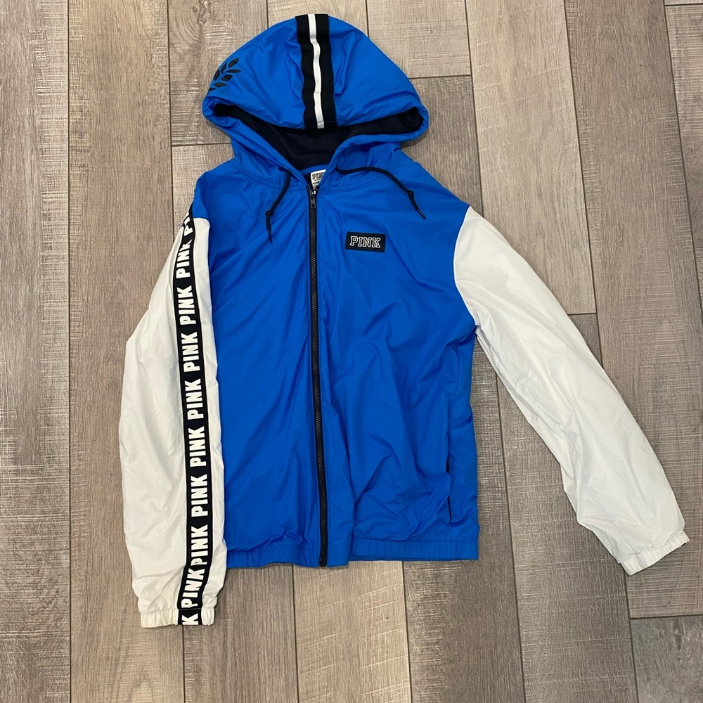 PINK blue windbreaker M/L